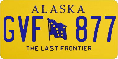 AK license plate GVF877