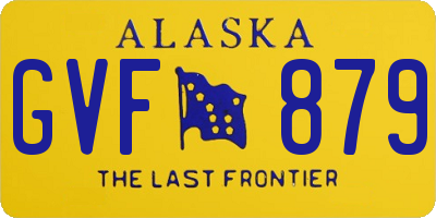 AK license plate GVF879