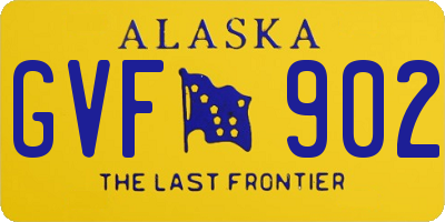 AK license plate GVF902