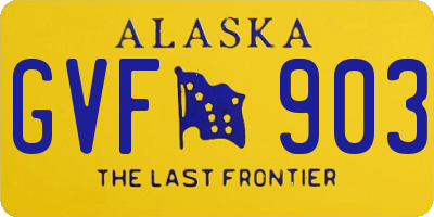 AK license plate GVF903