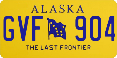 AK license plate GVF904