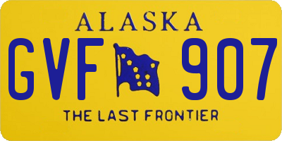 AK license plate GVF907