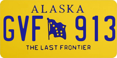 AK license plate GVF913