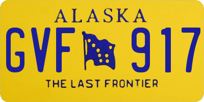 AK license plate GVF917