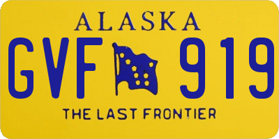 AK license plate GVF919