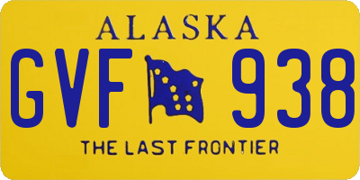 AK license plate GVF938