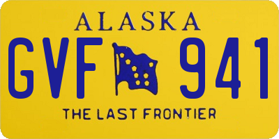 AK license plate GVF941