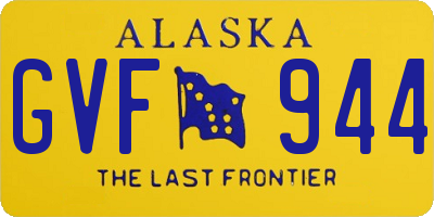 AK license plate GVF944