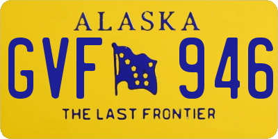 AK license plate GVF946