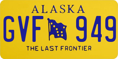 AK license plate GVF949