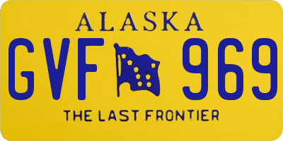 AK license plate GVF969