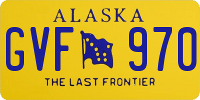 AK license plate GVF970