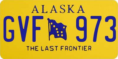 AK license plate GVF973