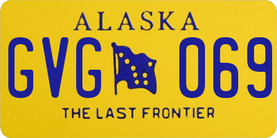 AK license plate GVG069