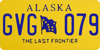 AK license plate GVG079