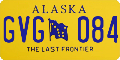 AK license plate GVG084