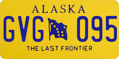 AK license plate GVG095