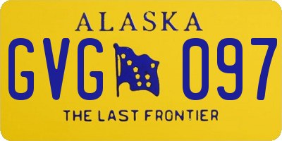 AK license plate GVG097