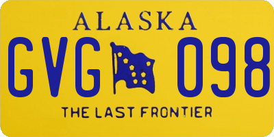 AK license plate GVG098