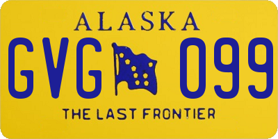 AK license plate GVG099