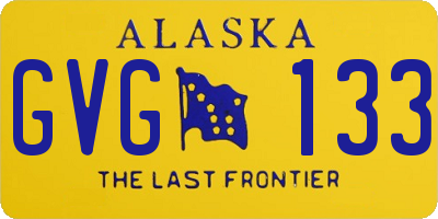 AK license plate GVG133