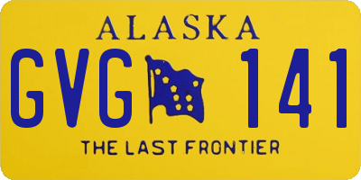 AK license plate GVG141