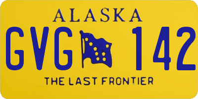 AK license plate GVG142