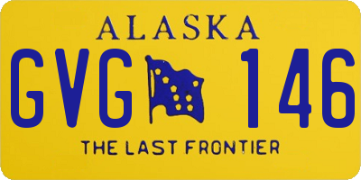 AK license plate GVG146