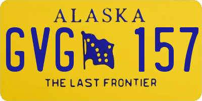 AK license plate GVG157