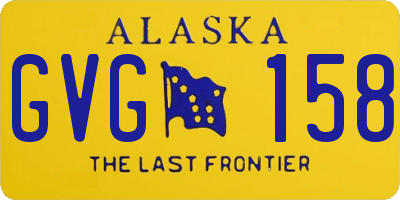 AK license plate GVG158