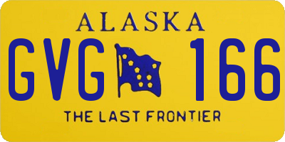 AK license plate GVG166