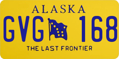 AK license plate GVG168