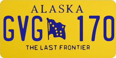 AK license plate GVG170