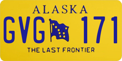 AK license plate GVG171