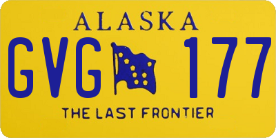 AK license plate GVG177