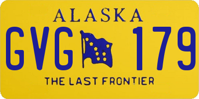 AK license plate GVG179