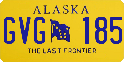 AK license plate GVG185