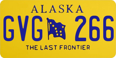 AK license plate GVG266