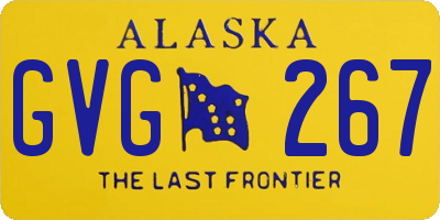 AK license plate GVG267