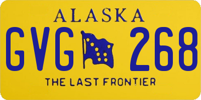 AK license plate GVG268