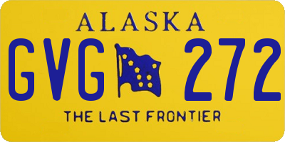 AK license plate GVG272