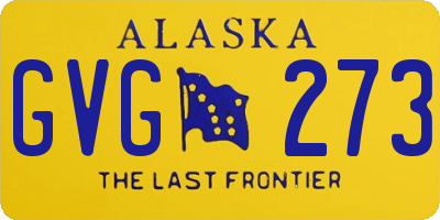 AK license plate GVG273