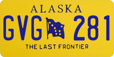 AK license plate GVG281