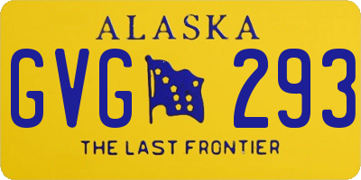 AK license plate GVG293