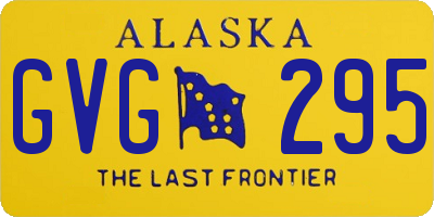 AK license plate GVG295