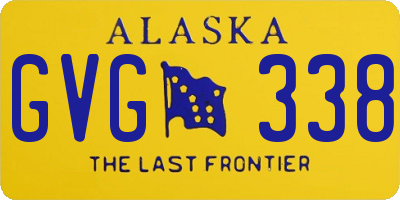 AK license plate GVG338