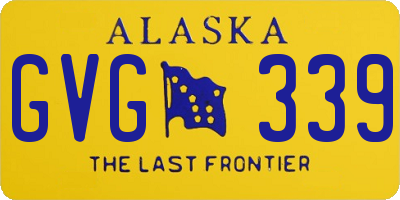 AK license plate GVG339