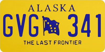 AK license plate GVG341