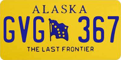 AK license plate GVG367