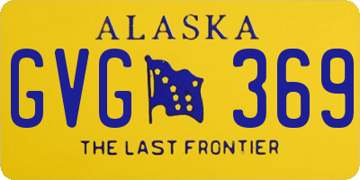 AK license plate GVG369